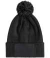 BB443B B443B Beechfield Kids Snowstar® Patch Beanie Black / Graphite Grey colour image